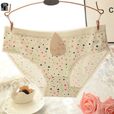 Female Candy Color Casual Women Cotton Underwear Panties
