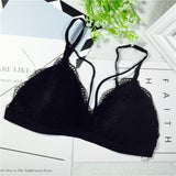 Strap Lace Sexy Women Casual Lace Bralette Padded Bra