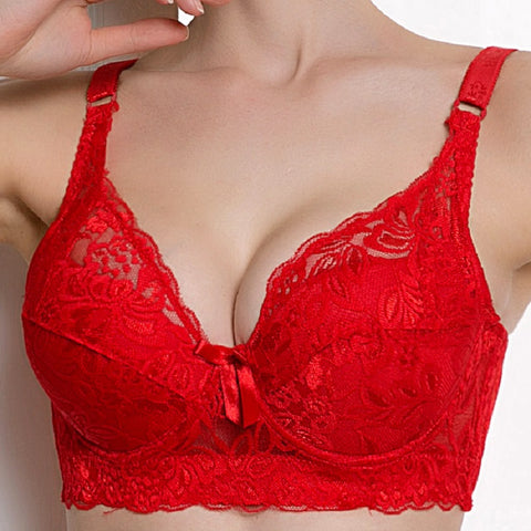 2018 Selling Hot Foreign Trade Ultra-thin Lace Sexy Thin Cotton Cup Plump Big Push Up Bra