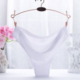 new fashion ice silk seamless sexy breathable sexy pure color low-rise panties women underwear briefs